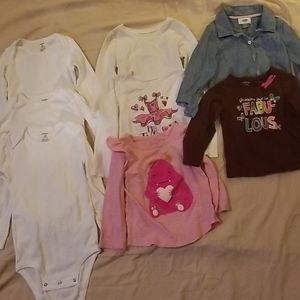 2T & 24 mos. Long Sleeve Onesies and Tops